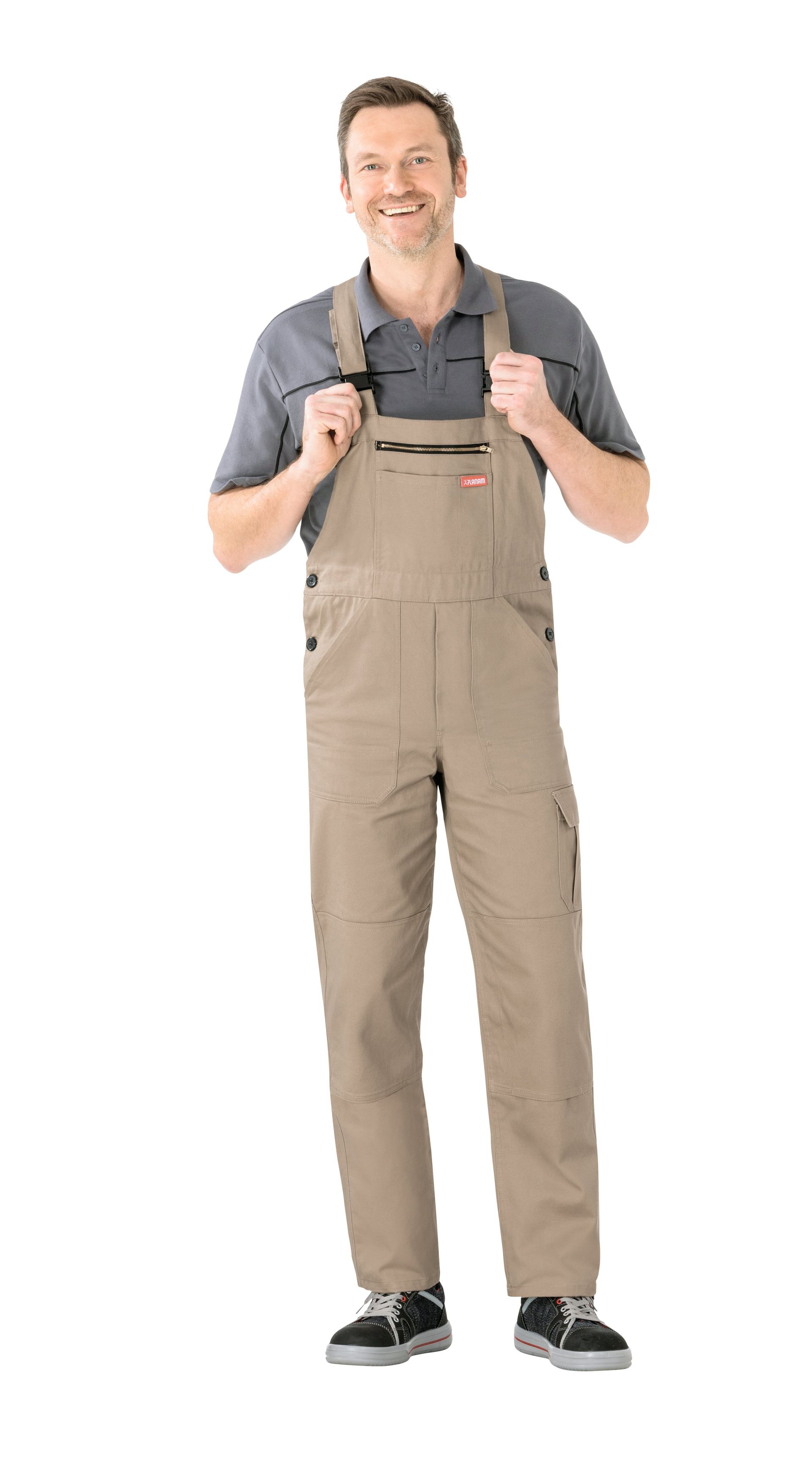 Planam Cargo-Latzhose BW 290 khaki Gr. 24
