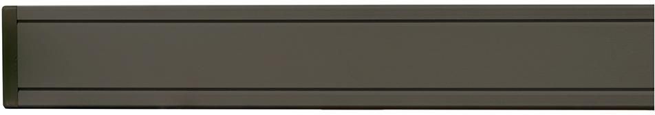 Aluminiumpfosten ANTHRAZIT, hell eloxiert 68 x 68 x 1850 mm mit Verstärkung und Kappe