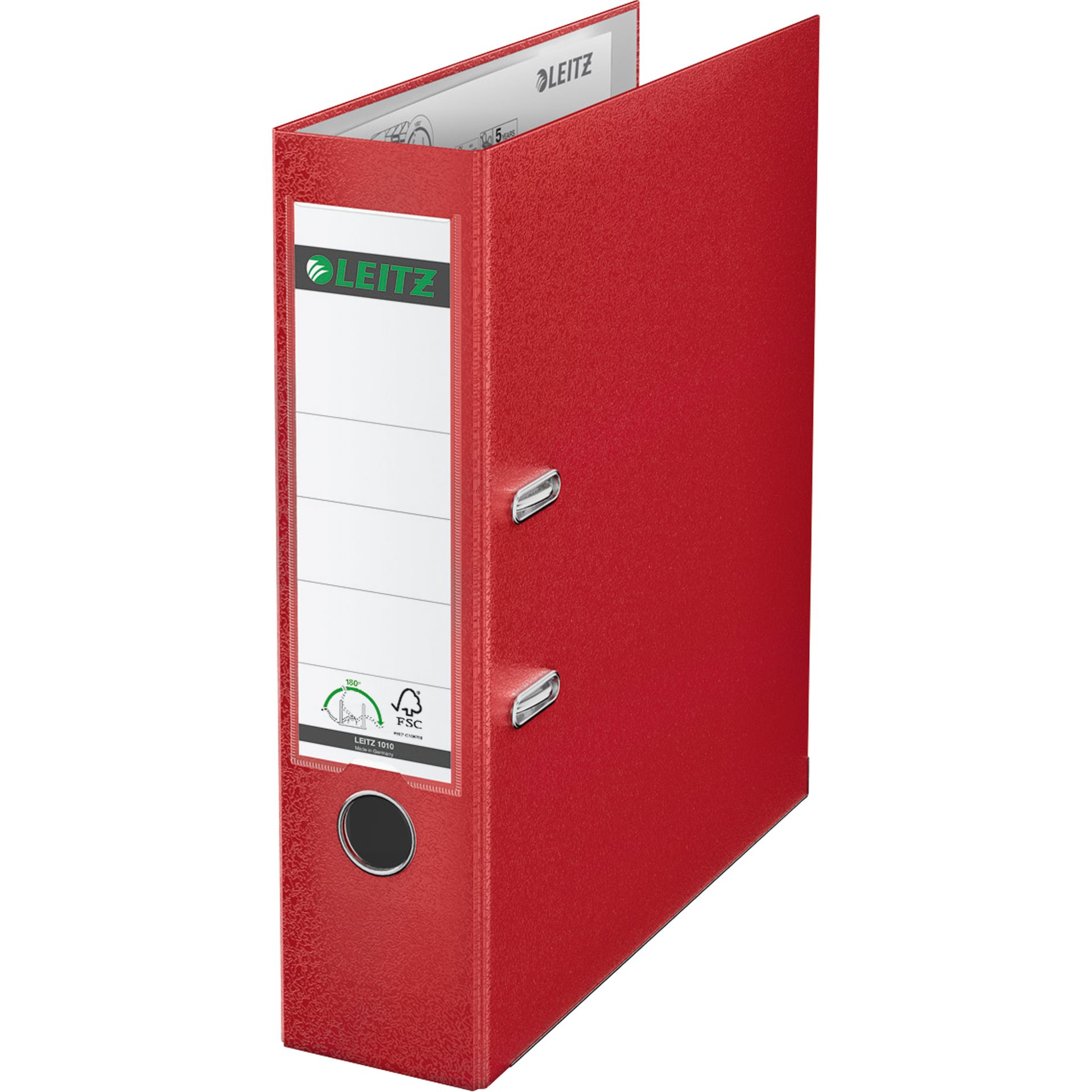 Ordner DIN A4 80mm Polypropylen rot