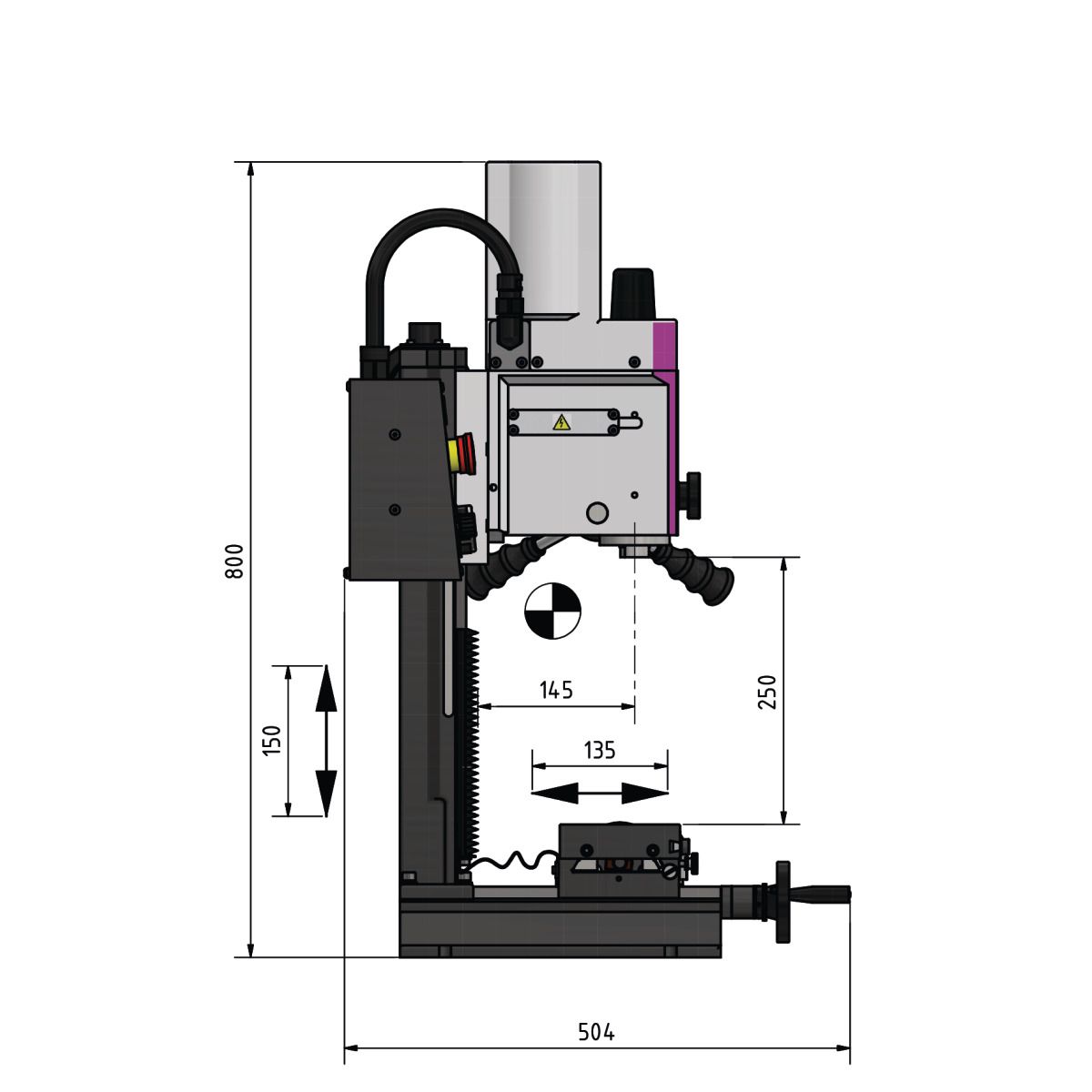 Bohr-Fräsmaschine Optimum OPTImill MH 15V