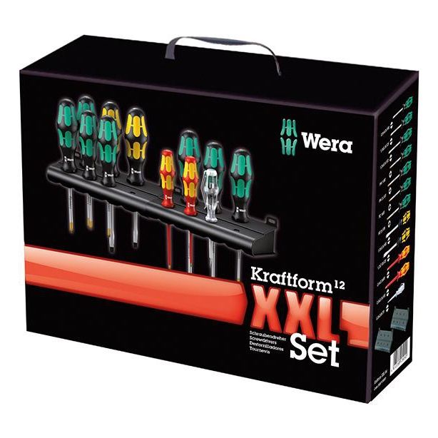 WERA Schraubendrehersatz im Rack, XXL