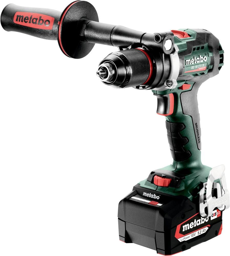 Akku Bohrschrauber BS 18 LTX BL I SE Metabo 2x 5,2 Ah 18V Ladegerät ASC 55 metaBOX