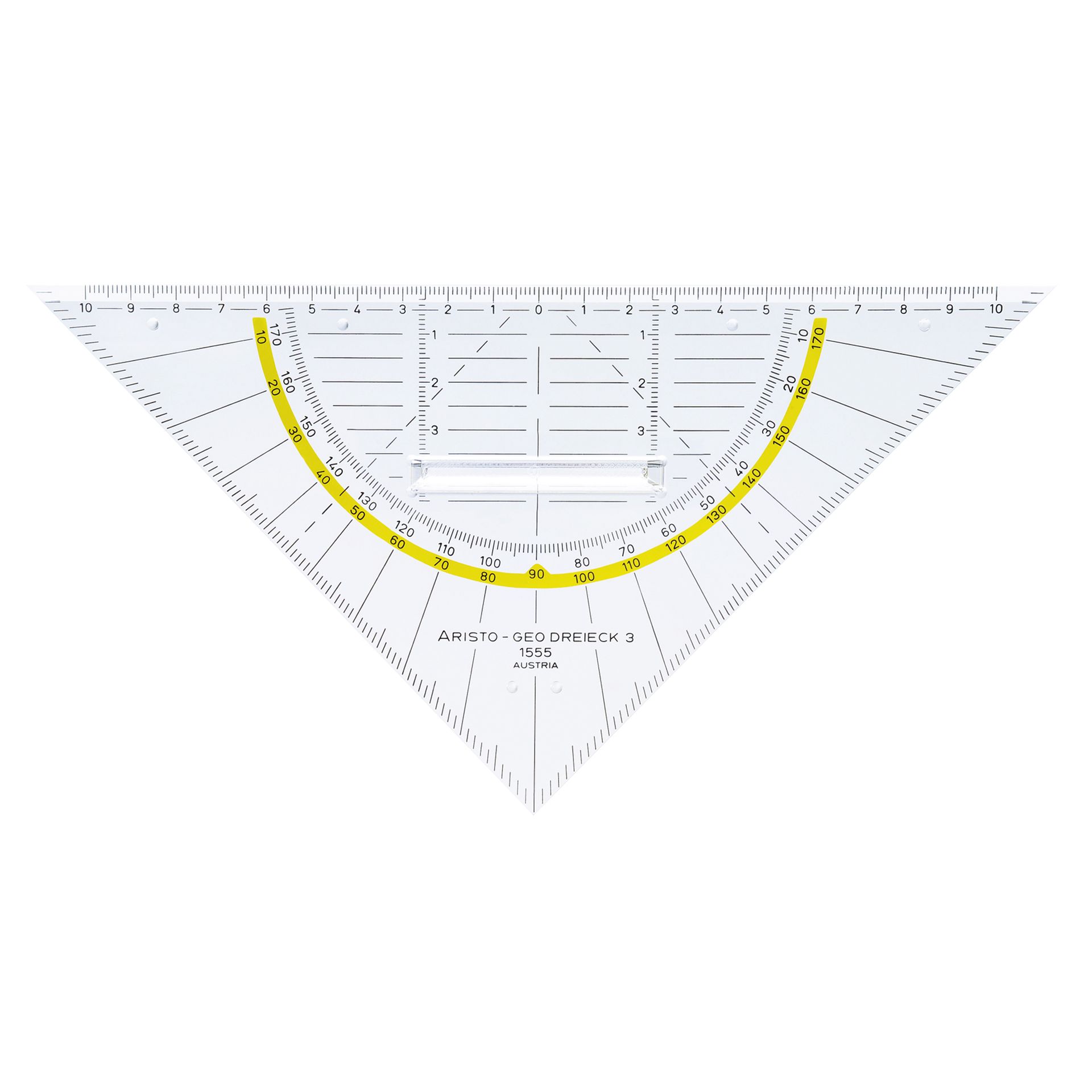 Geometriedreieck Facette Tuschenoppen 22,5cm gk