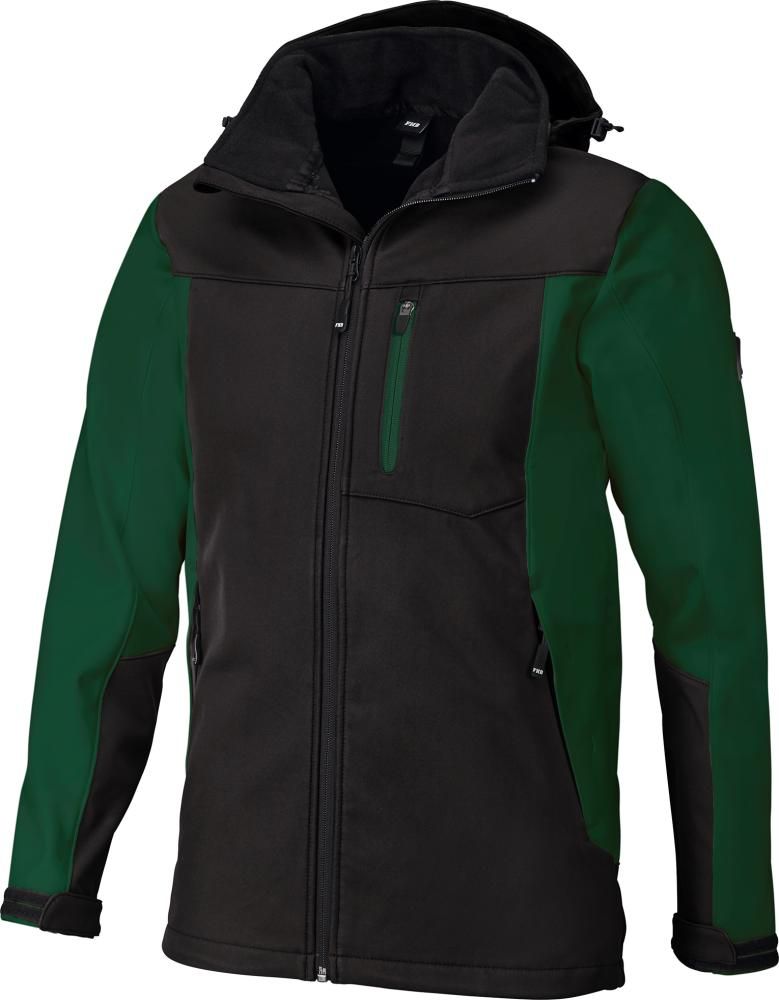 Softshell-Jacke JANNIK grün-schwarz M FHB