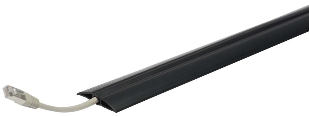 Kabelbrücke Toploader B1500xT62xH12 mm 1 Kammer H8xB11 mm PVC schwarz