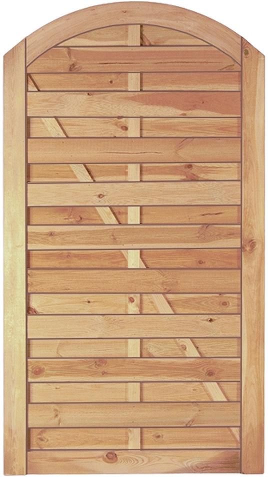 Maxi-Bogen Tor kdi grün 100x180/160cm R. 45/90mm,Lamellen ohne Beschlag, geriffelt & geschraubt