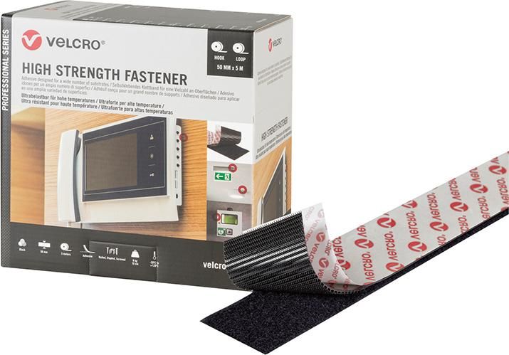 VELCRO Klettband High Strength Fastener 50mm x 5m, schwarz