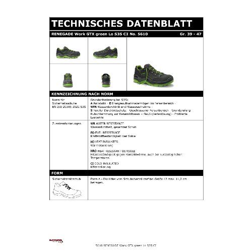 Lowa Sicherheitshalbschuh RENEGADE Work GTX Low S3S