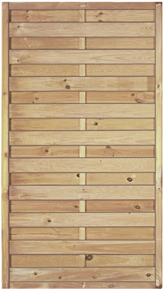 Maxi-Massiv-Zaun 100x180cm Rahmen 45/45mm kdi grün Lamellen geriffelt & geschraubt