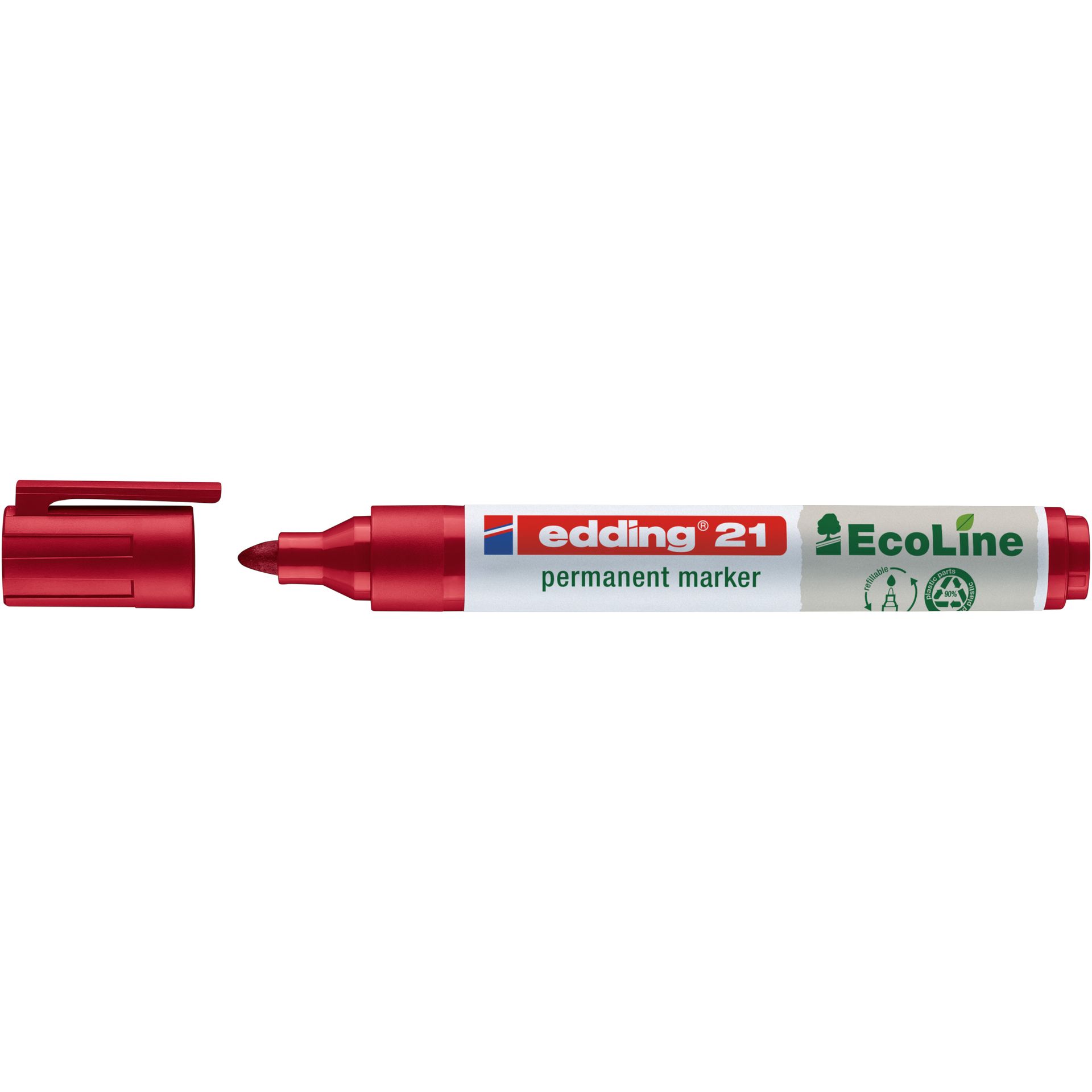 Permanentmarker 21 EcoLine 1,5-3mm Rundspitze rot