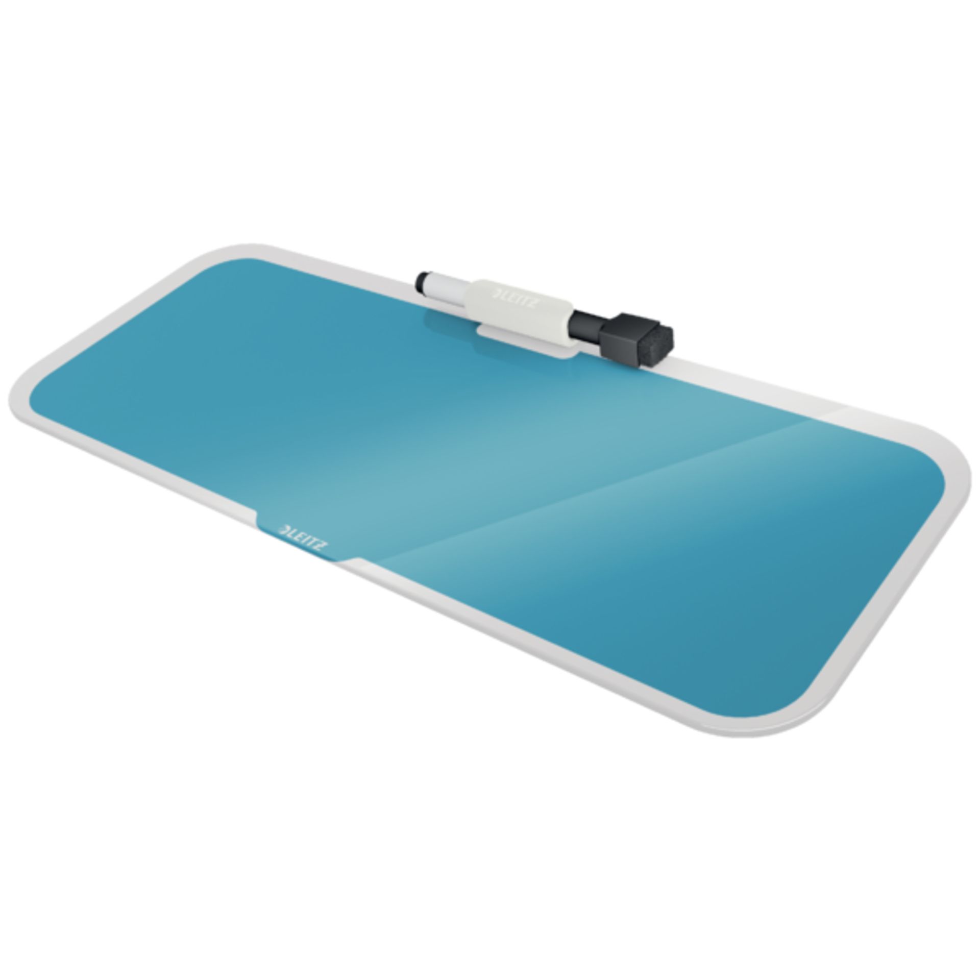 Desktop-Memoboard Cosy 380x150x60mm Glas blau