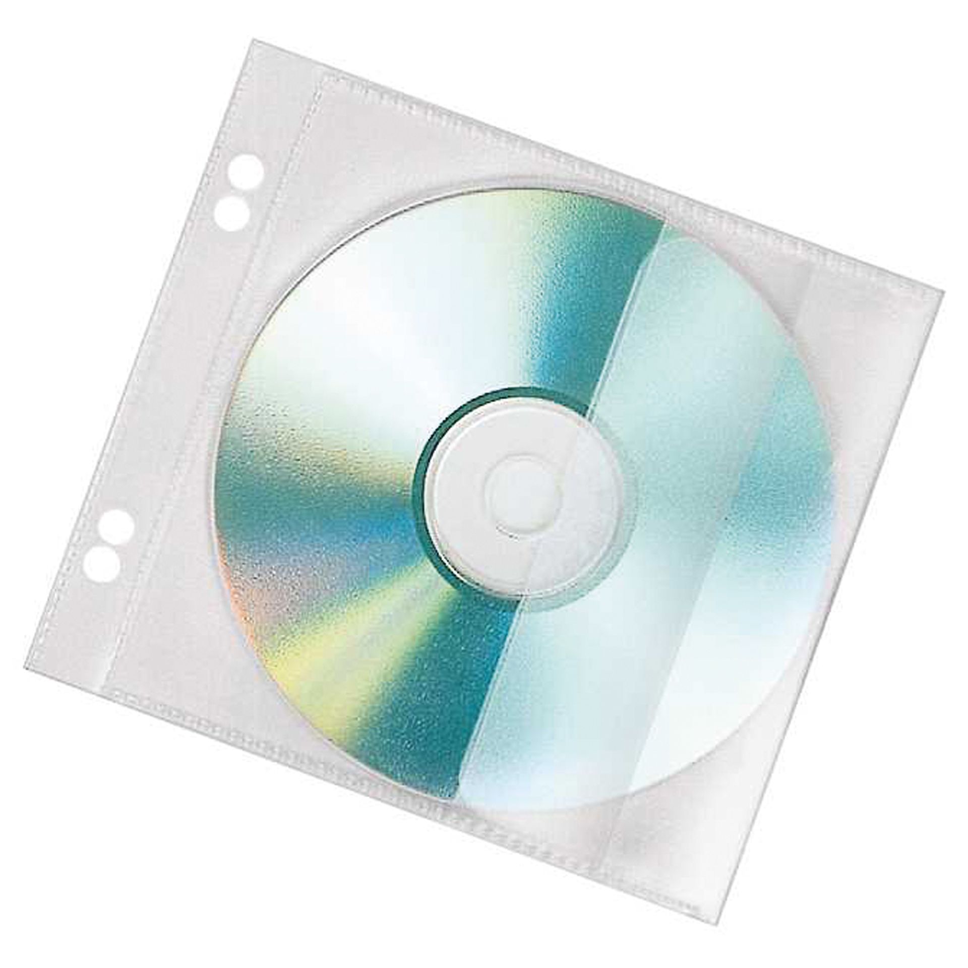 CD/DVD Hülle f. 1CD PP transparent 10 St./Pack.
