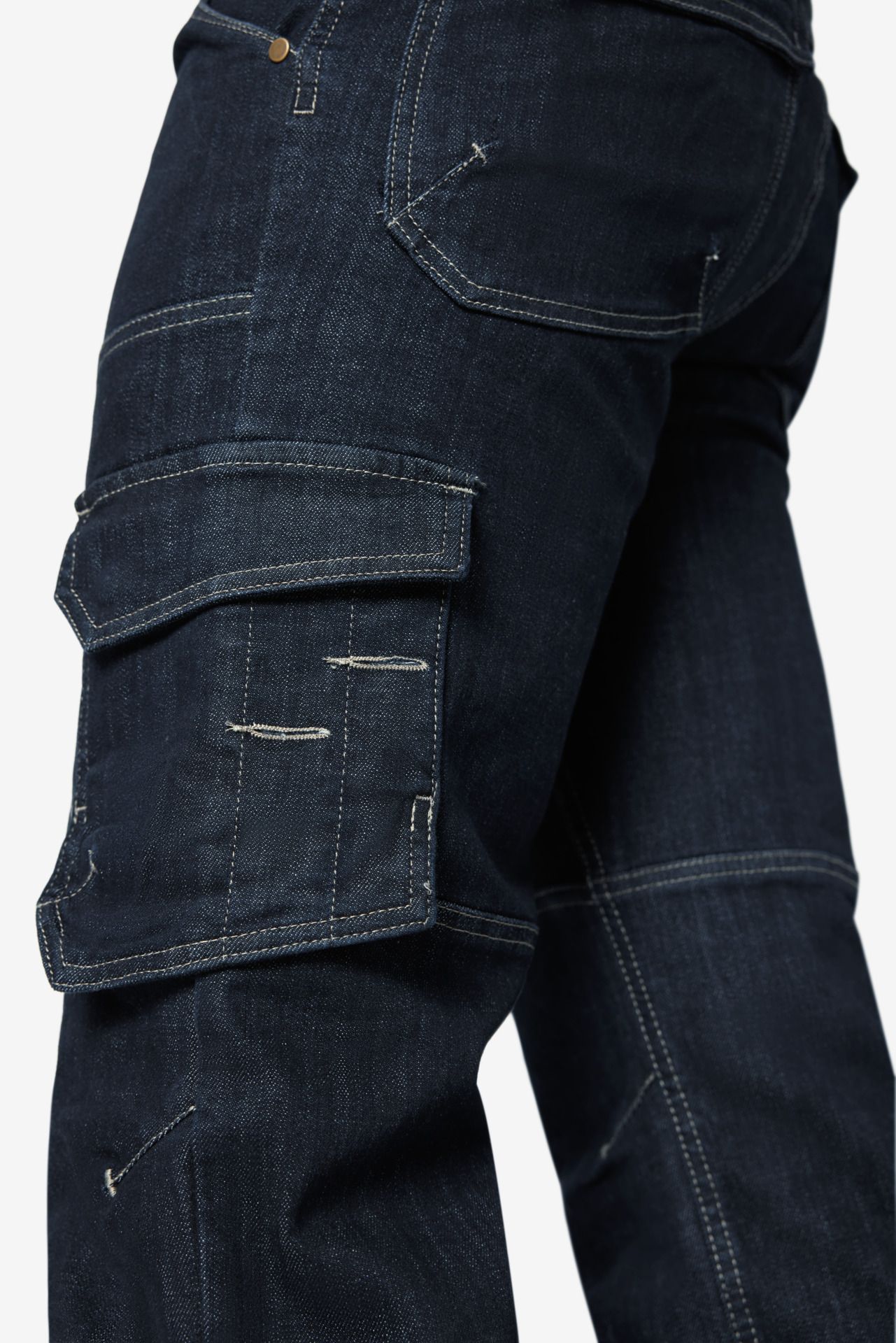 FHB Stretch-Jeans Arbeitshose WILHELM schwarzblau - Gr. 44