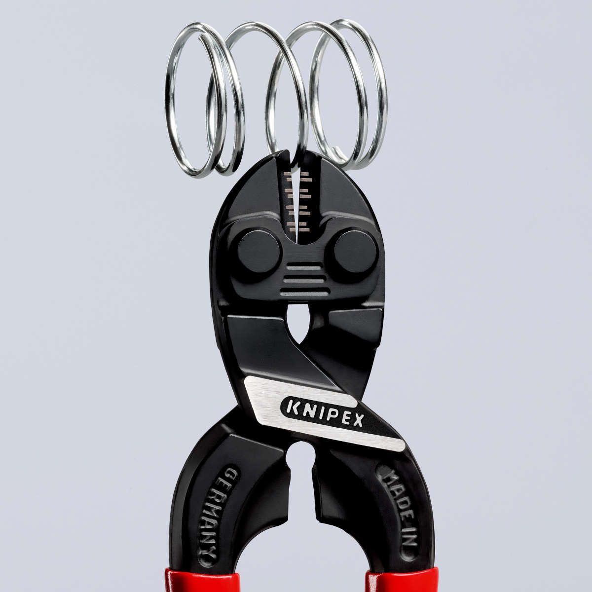 KNIPEX 71 01 160 CoBolt® S Kompakt-Bolzenschneider mit Kunststoff überzogen schwarz atramentiert 160 mm