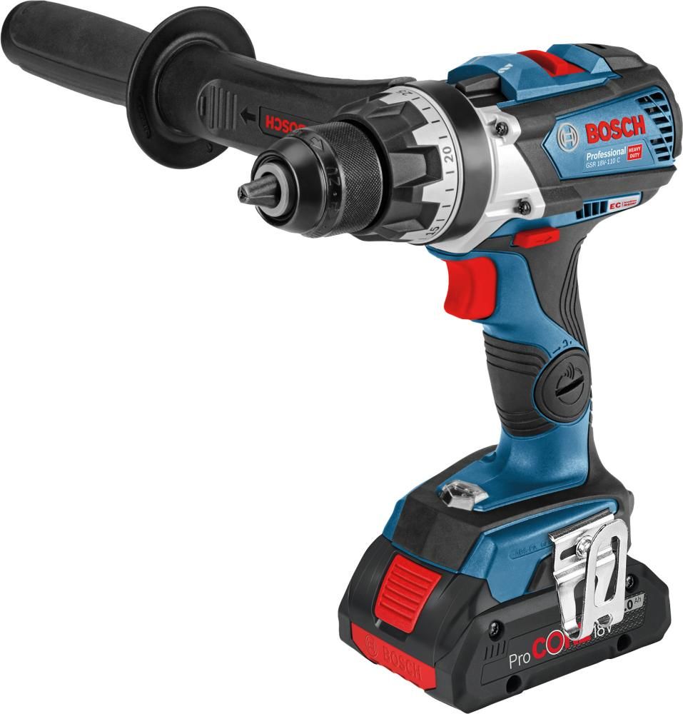 Akku-Bohrschrauber GSR 18V-110 C Bosch 2x18,0 V 4.0 Ah ProCore LadegerätGAL18V-40 L-Boxx