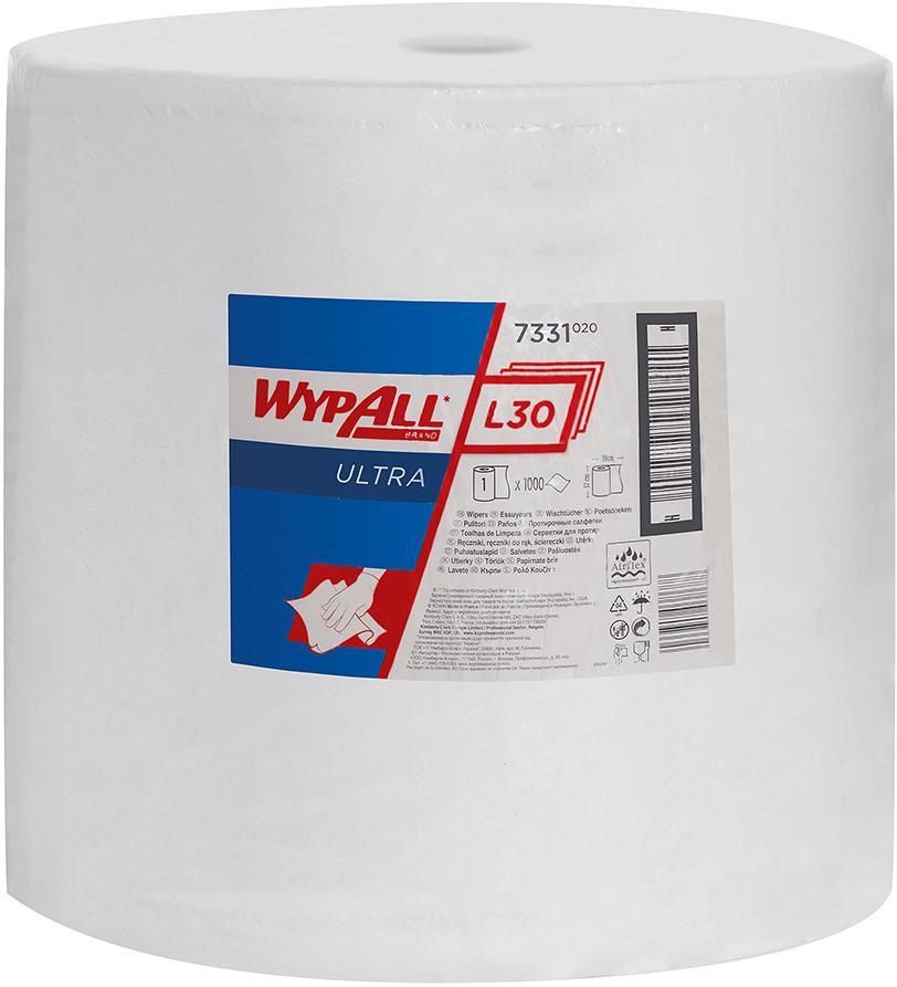 Wischtuch WYPALL L30 7331 weiß L380xB370mm 3-lagig 1000 Tü./Rl.