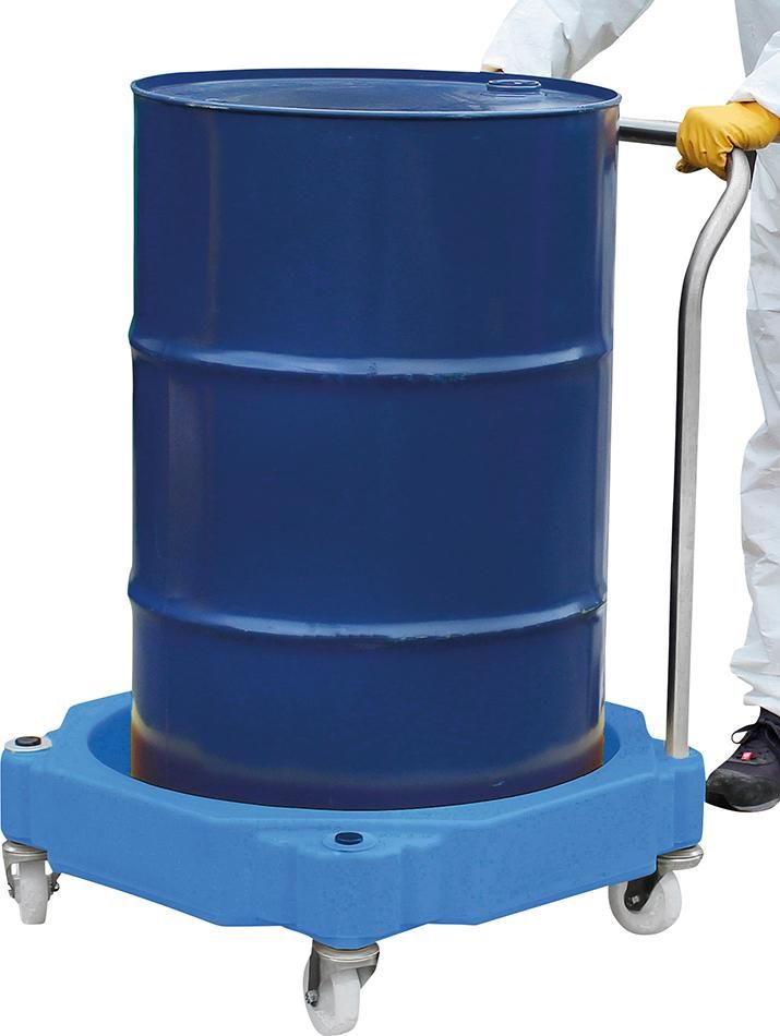 205L PE-Fasstrolley mit Stahlhandgriff