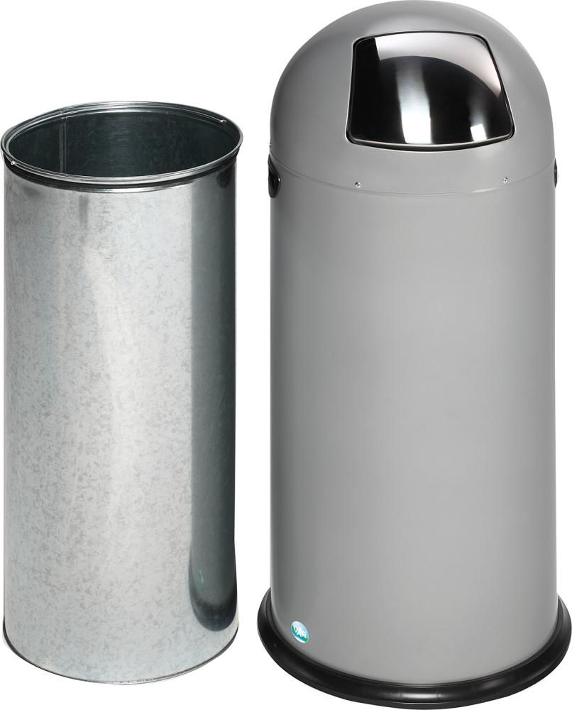 Abfallsammler 52 l silber 890x380 mm VAR