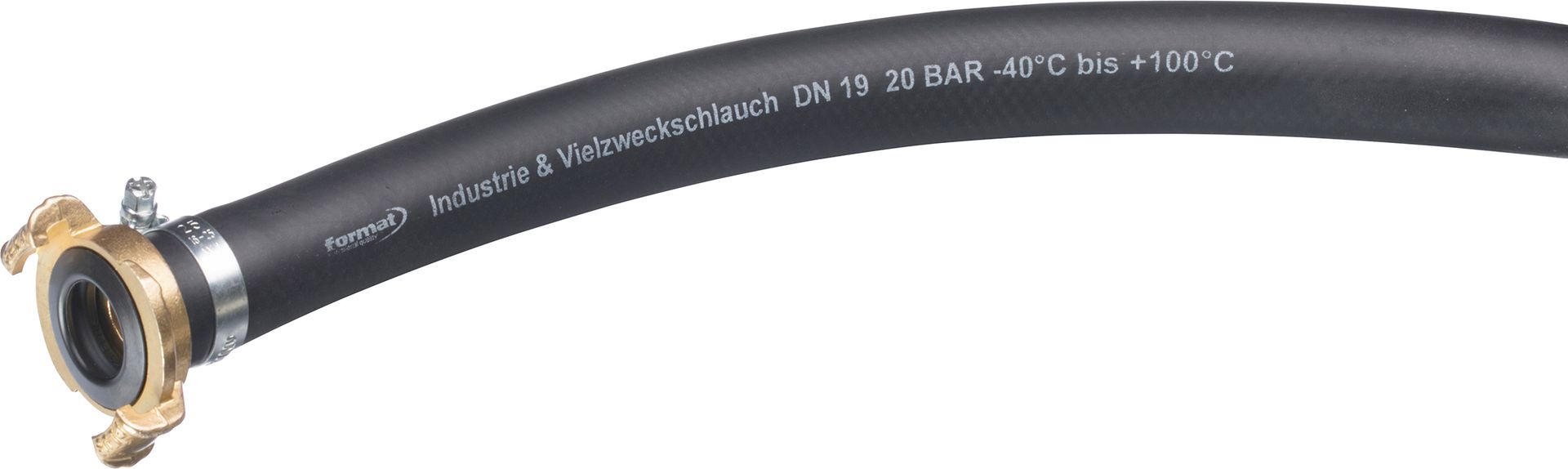 FORMAT EPDM Industrie-/Vielzweckschlauch schwarz