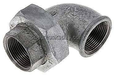 Winkel-Verschraubung flach dichtend Rp 1-1/4" (IG)