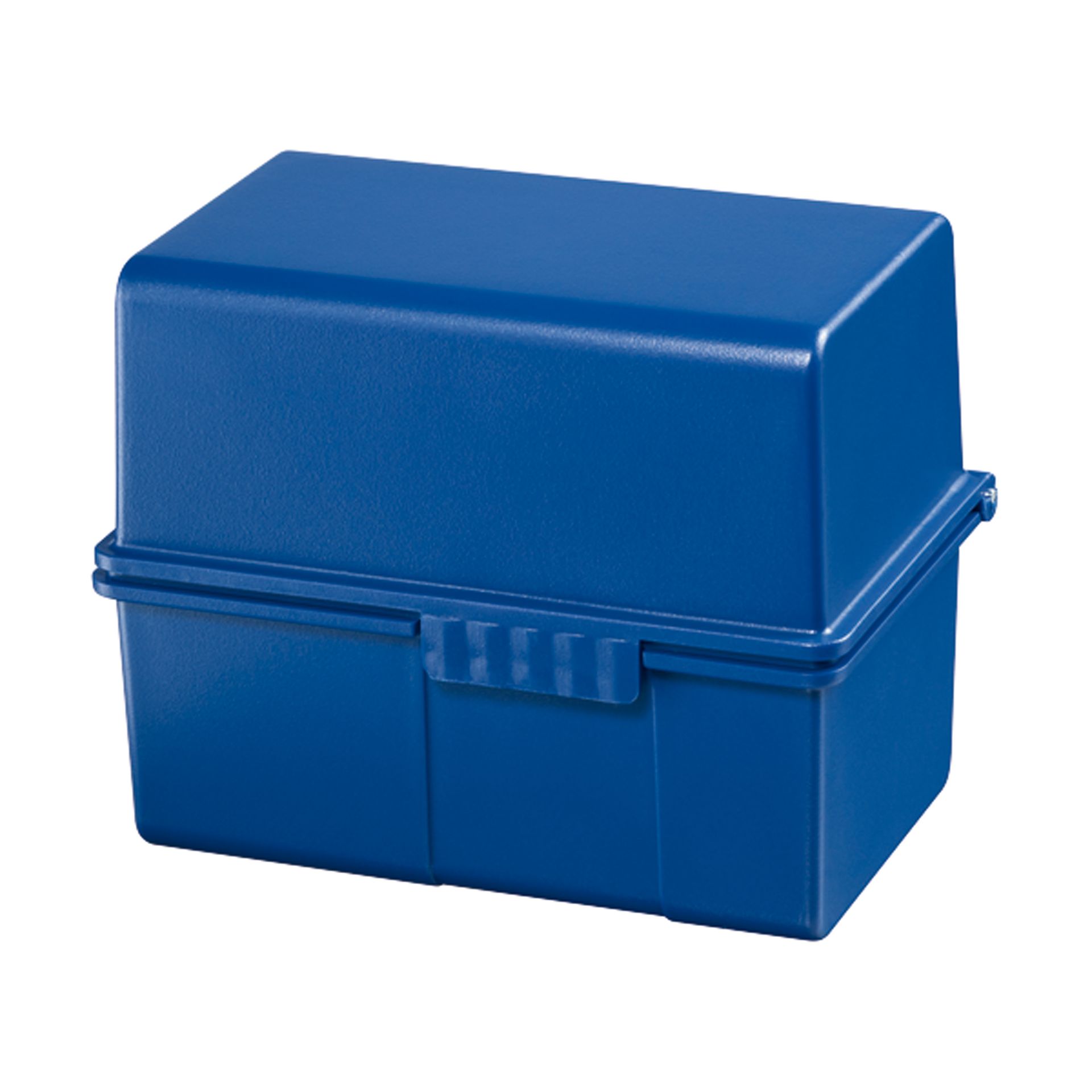 Karteikasten DIN A5 quer max. 450Karten PS blau