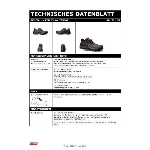 Elten Sicherheitshalbschuh RENZO Low ESD S3