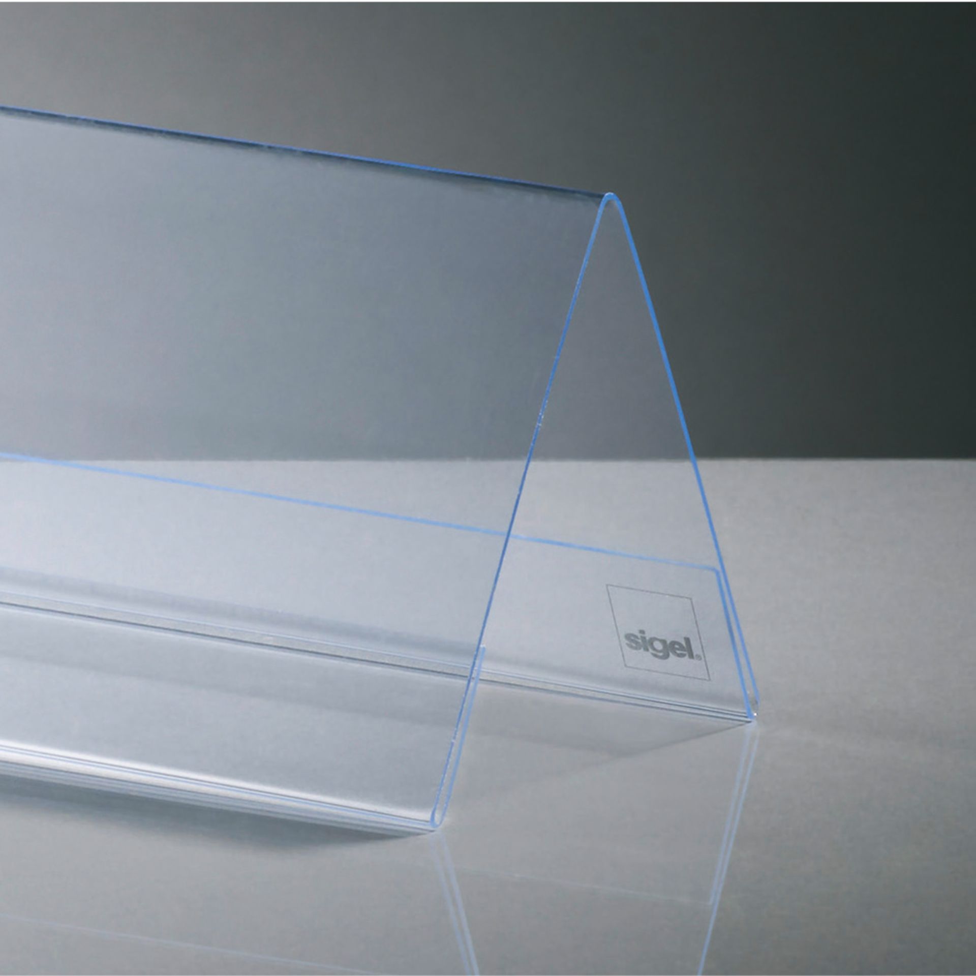 Tischaufsteller Dachform 95x42mm gk 10 St./Pack.