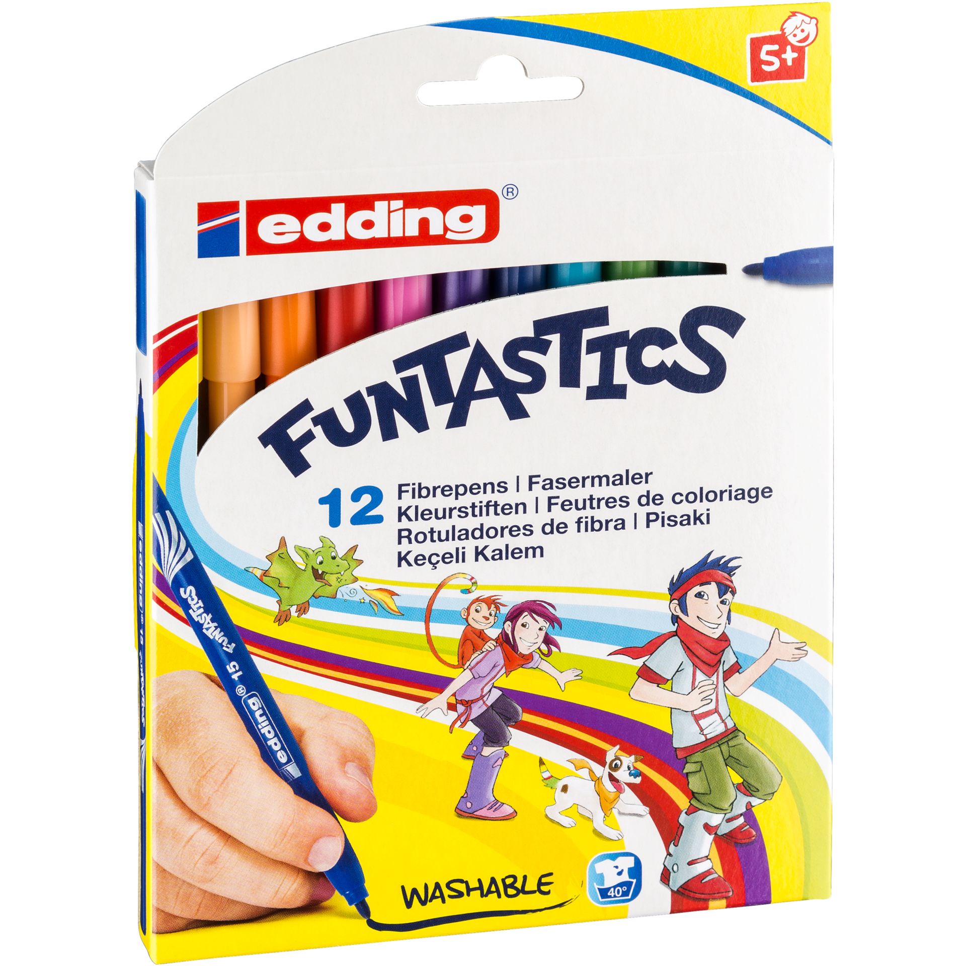Fasermaler FUNTASTICS sort. 12St.