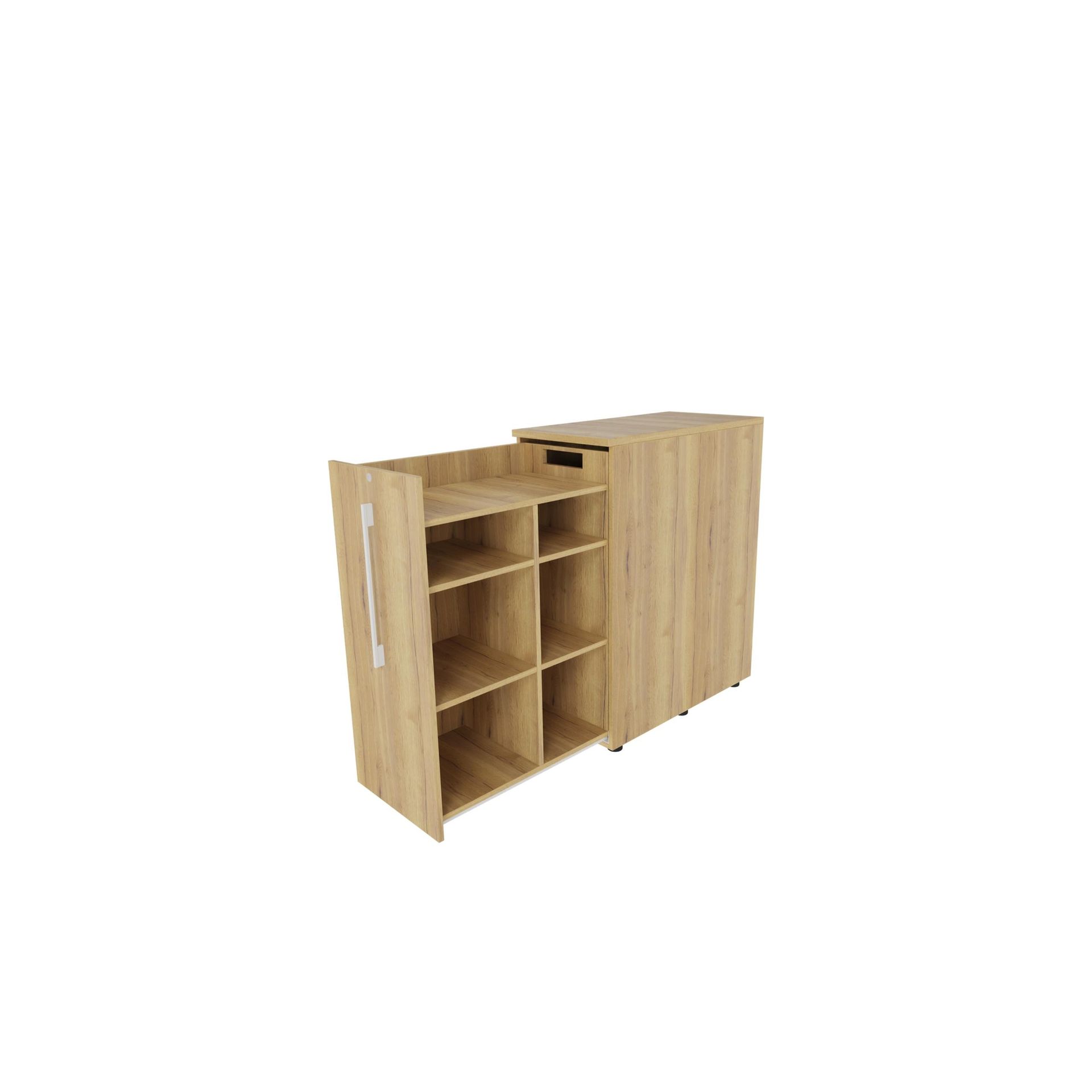 Beistellcontainer 3OH li mA B463xT900x1115mm Eiche