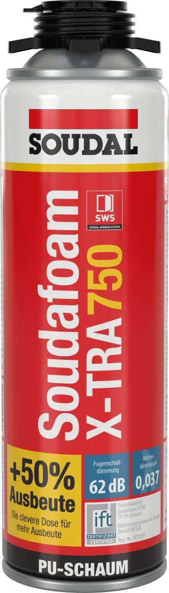 Soudafoam Gun X-tra 750 B2 (Profi-Pistolenschaum) - Grau