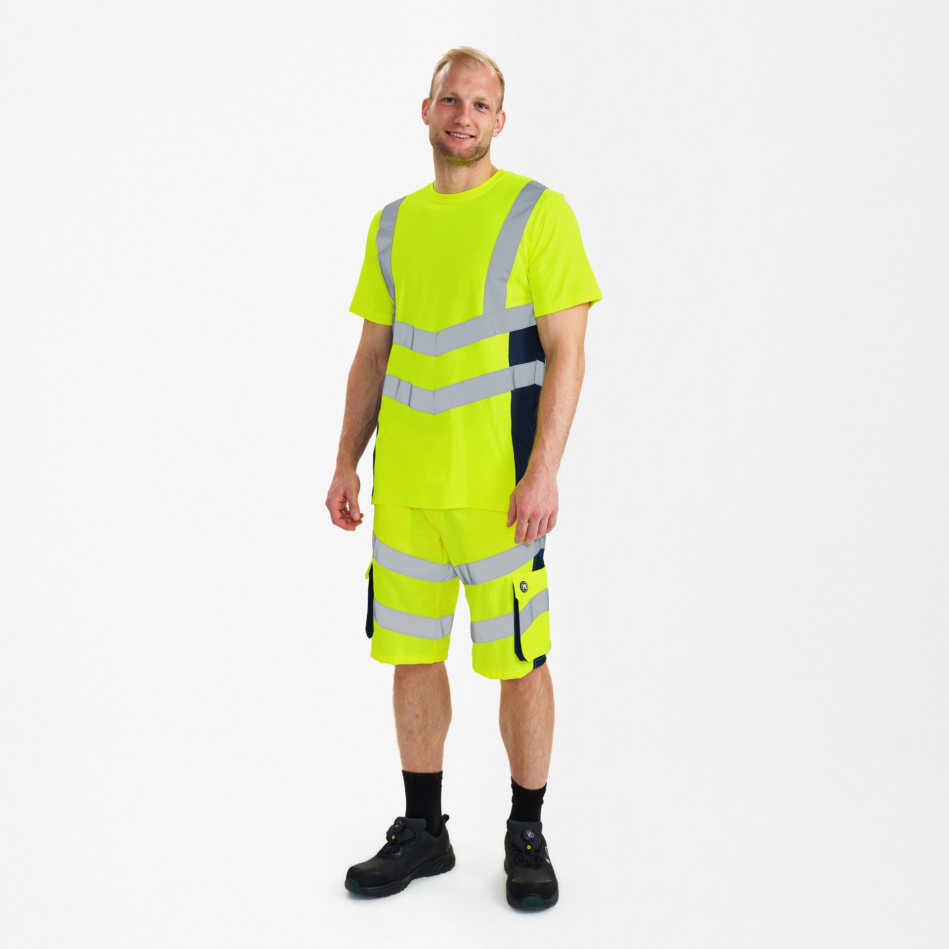 Safety T-Shirt Gelb/Blue Ink, Gr. 4XL