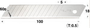 Tajima Ersatzklingen, Cutter 18 mm Endura blank 50