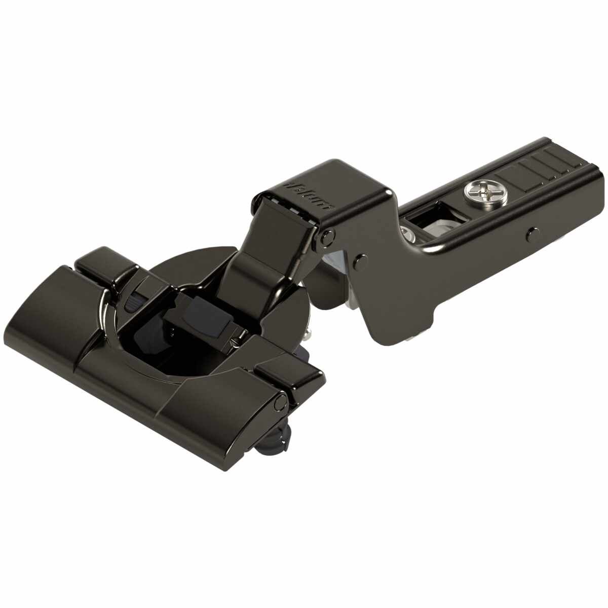 CLIP top BLUMOTION Standardscharnier 110°，Innenanschlag, Topf: werkzeuglos mit INSERTA, onyxschwarz