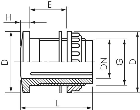Behälterdurchführung G 1/2" (AG), PP