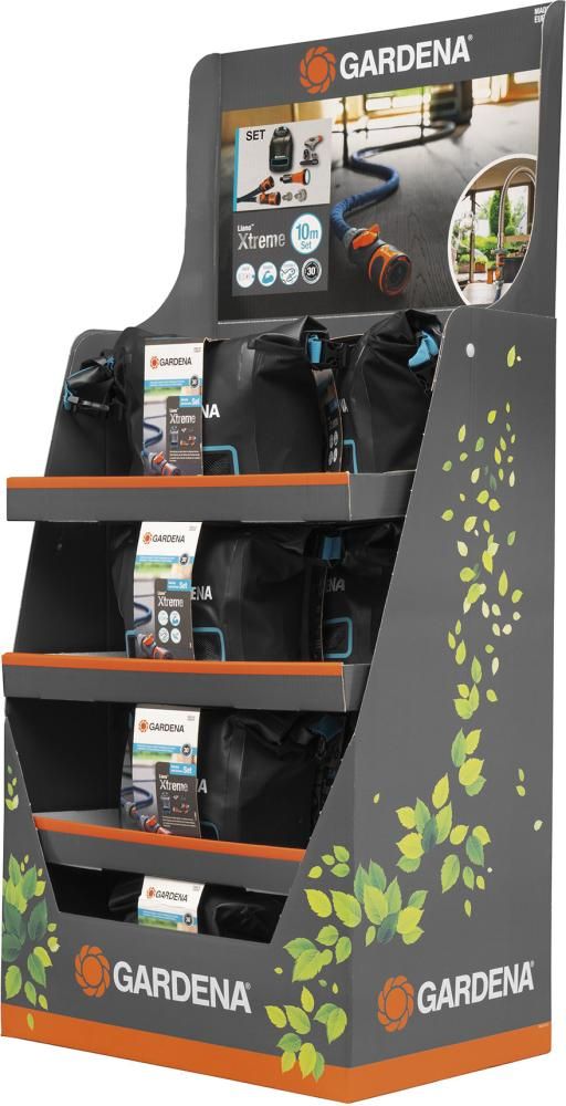 Textilschlauch Liano Xtreme Display 1/2" 10m Set + Indoor-Adapter+Tasche