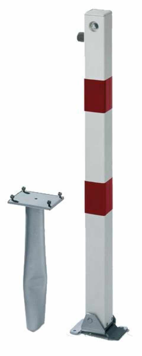 Absperrpfosten KLAPPY-BO 70x70 mm Zyl. Einbet. GAH Alberts