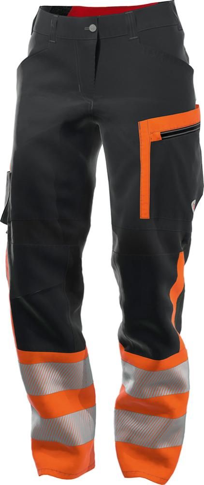 BP 2048 Damen-Warnschutz-Arbeitshose, Anthrazit, Gr. 34n