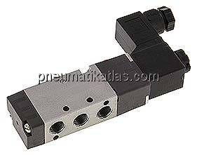 5/2-Wege Magnetventil, G 1/8", Federrückstellung, 24 V=