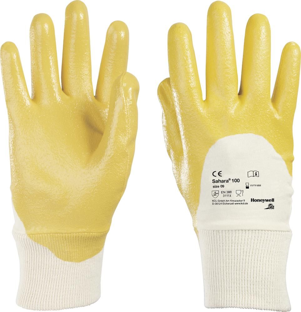 Handschuh Sahara 100, Gr. 7, gelb Honeywell