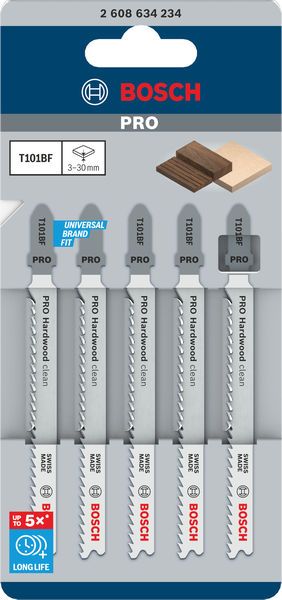 Bosch PRO Hardwood clean T101BF Stichsägeblatt
