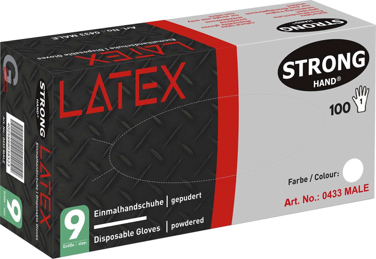 Einweghandsch.Male, Latex