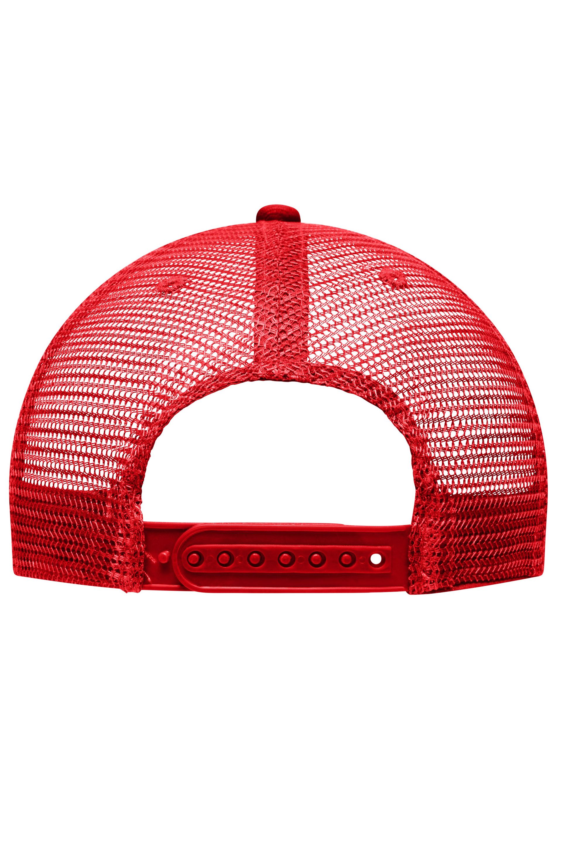 6 Panel Mesh Cap mit flachem Schild