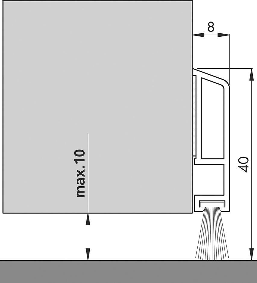 PDS-B-ZK-Bodendichtung Nr.0703191 weiss 100 cm