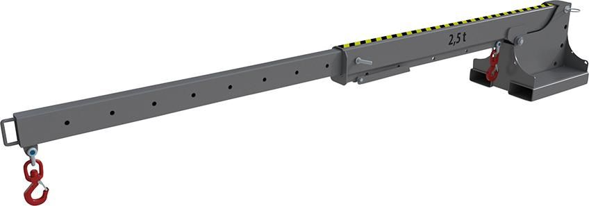 Teleskop-Lader KTH 2,5 lackiert, Mausgrau 2200x540x560mm