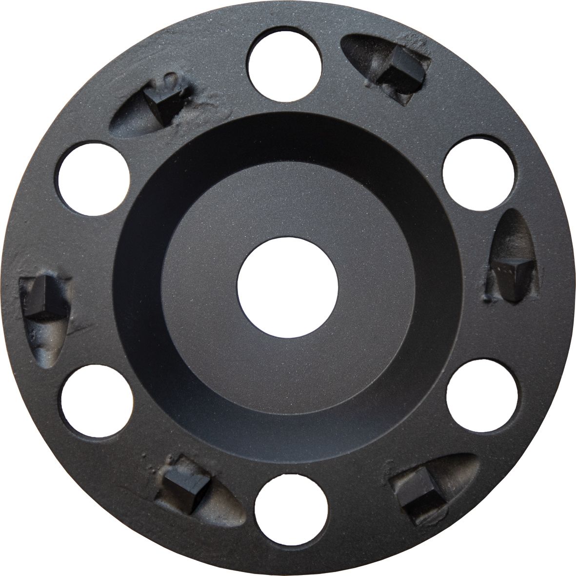 EIBENSTOCK PKD-Schleifteller (schwarz) Ø 125 mm, 6 PKD-Segmente spitz