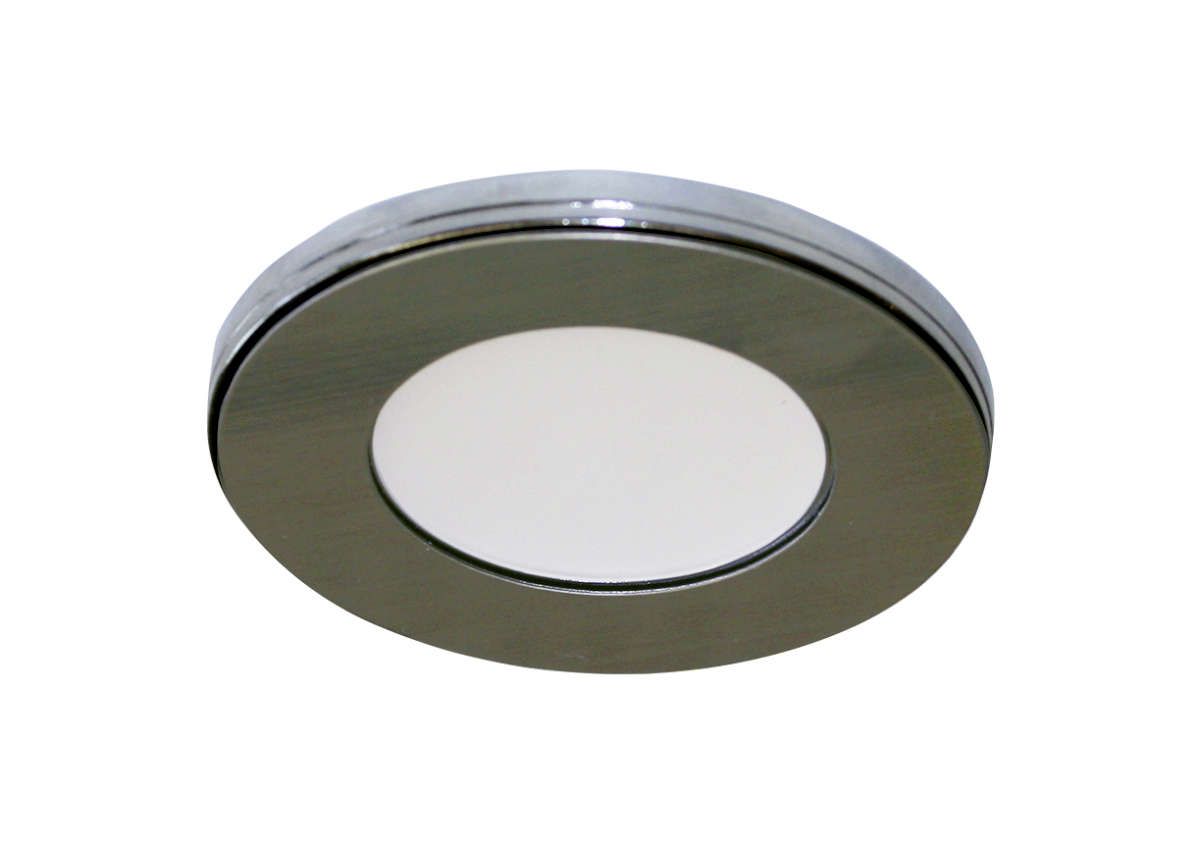 Trendi LED Ein/Aufbaustrahler Edelstahl, 2,6 Watt,