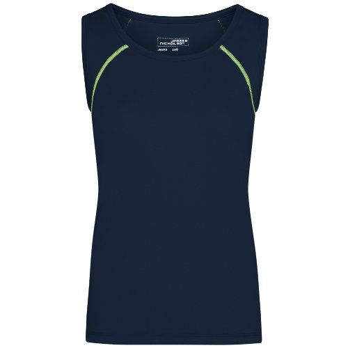 James & Nicholson JN493 Damen-Tank Top, Blau/Gelb, Gr. 2XL