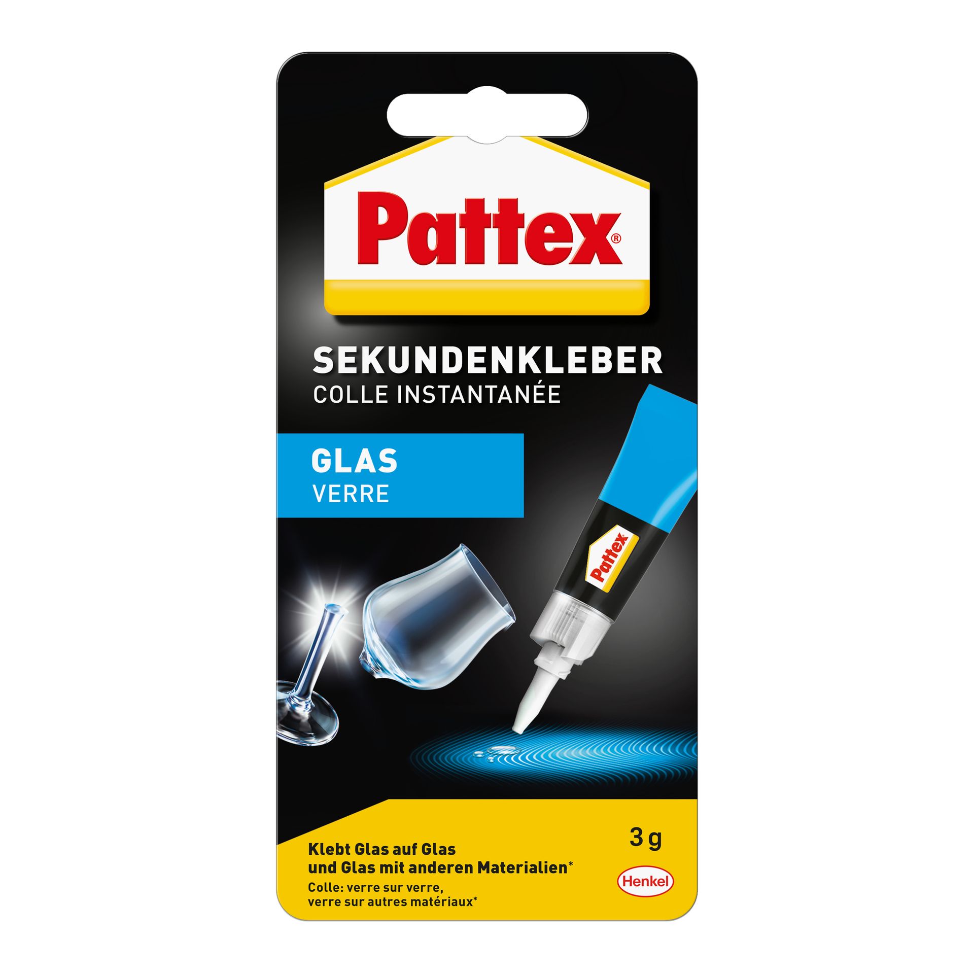 Sekundenkleber Glas Flüssig 3g