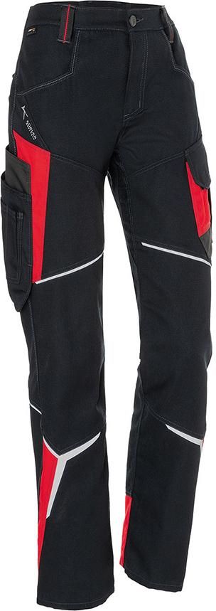 Damenhose, schwarz/mittelrot, Gr.46 BODYFORCE