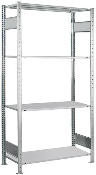 Format Steckregal B1000xT400xH2000 mm Grundfeld 4 Böden vzk Fachlast 150kg